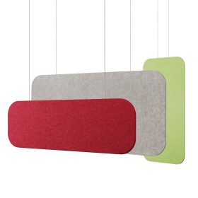 Hanging acoustic baffles