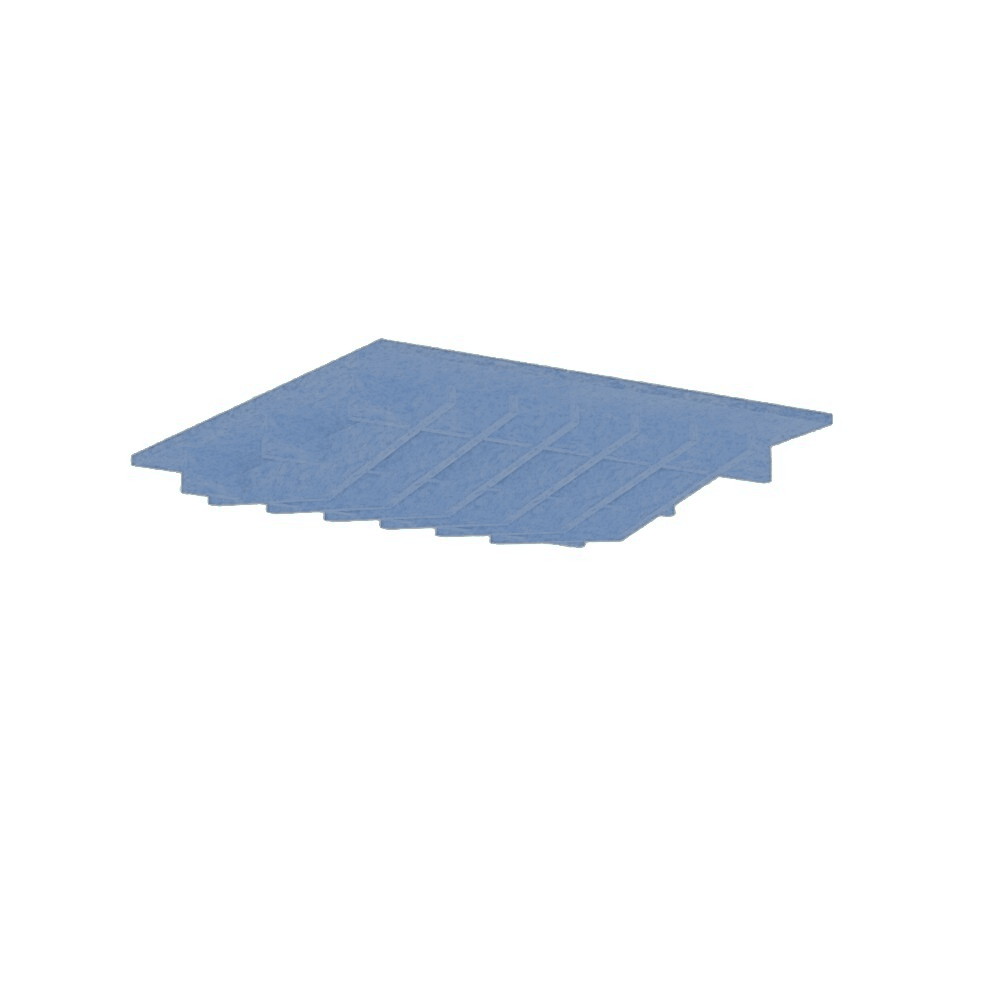 4 x Acoustic Ceiling Panel - Pro.Felt T.3 ~ 1,44 m2 - 7. Blue