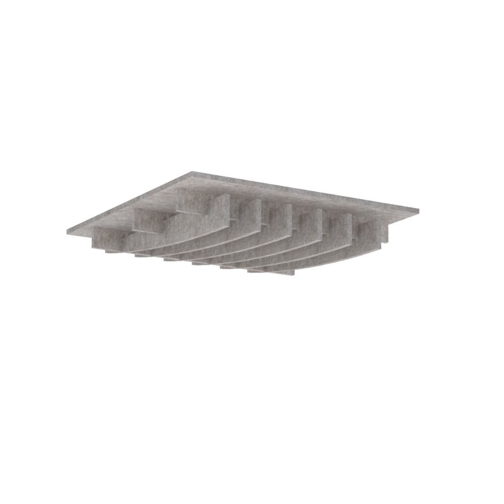 4 x Acoustic Ceiling Panel - Pro.Felt T.7 ~ 1,44 m2 - 12. Stone