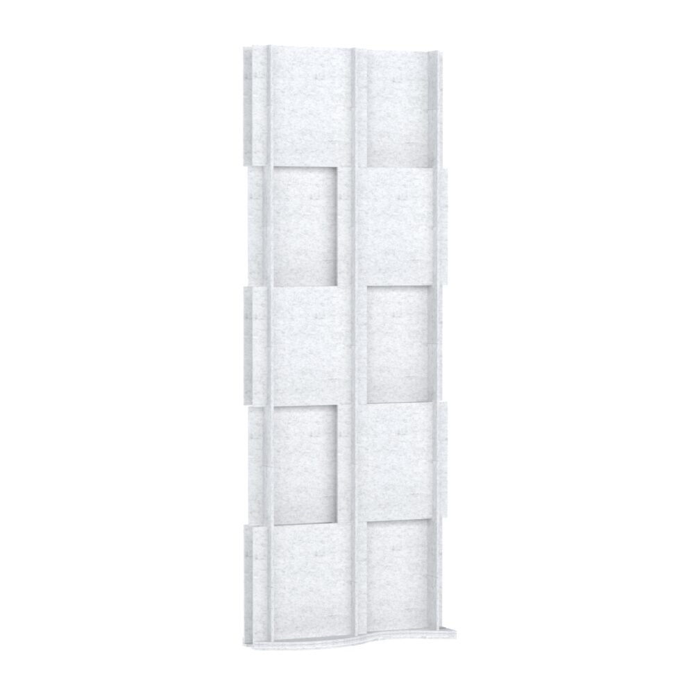 Acoustic Screen Pro.Felt SE.2 - Extension Panel - 2. White Marble
