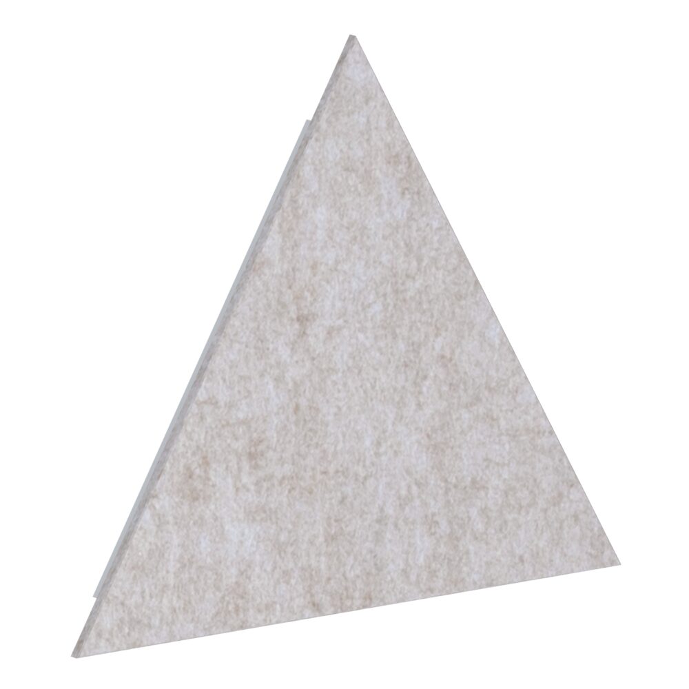 Acoustic Panel Pro.Felt E.3 Triangle - 3. Light Beige, E.XL.3: 686 mm; H=595 mm