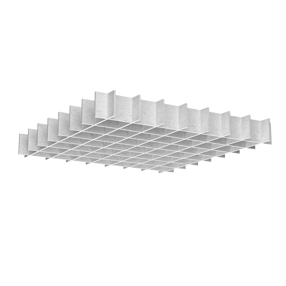 Ceiling Acoustic Panels - Baffle Pro.Felt C.1 - 2. White Marble, C.XL.1: 150×150 cm