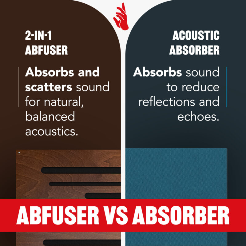 AbFuser infographic - a comparison with a regular absorber