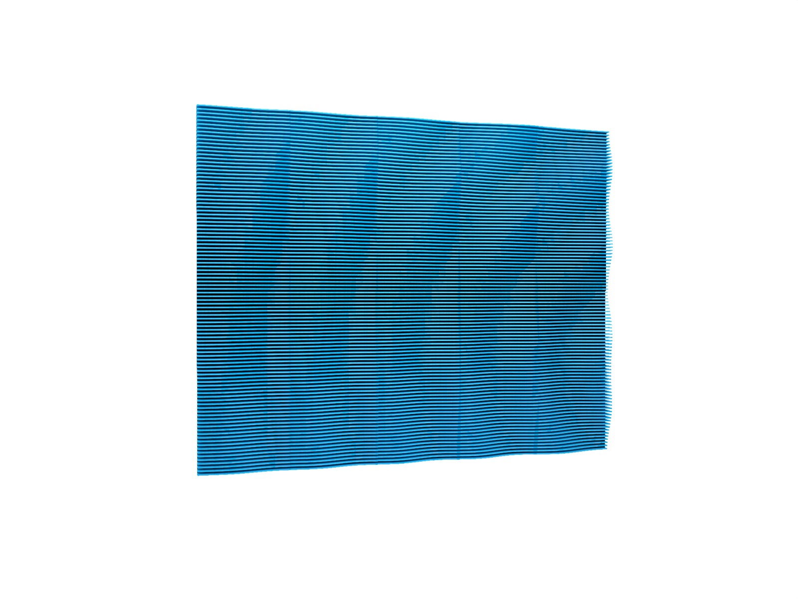 Pro.Felt Wave - a parametric acoustic panel in the Deep Ocean color