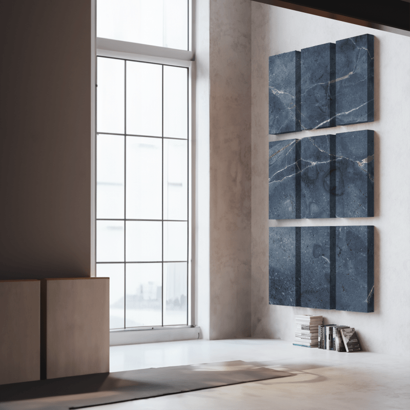 A set of personalized panels in a listening room