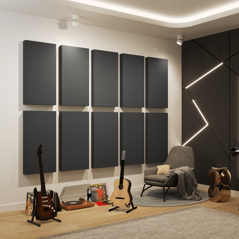 Standard Absorbers in a home music room