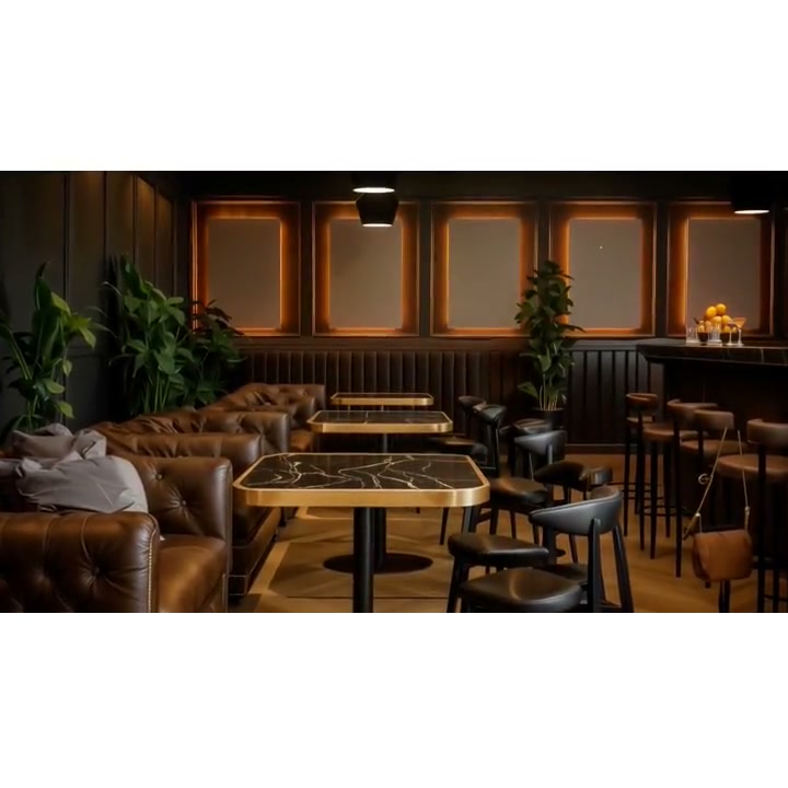 Discreet panel backlighting in a commercial space