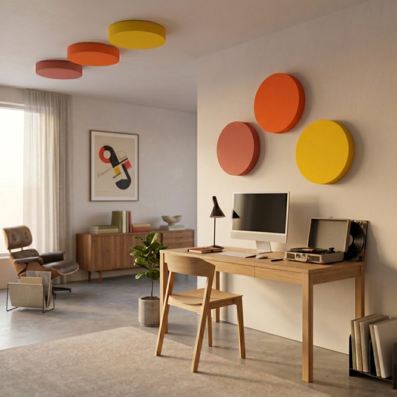 Foamly Circle in a living room with a home cinema
