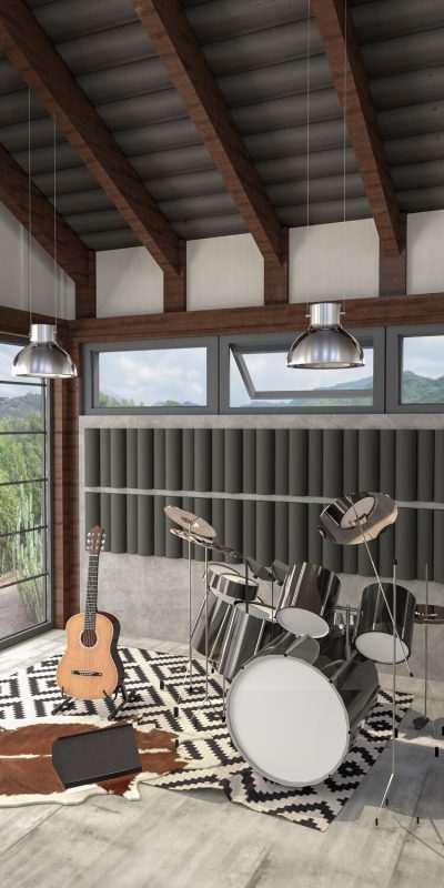 The vertical Foamly Rolls rhythm in a listening room