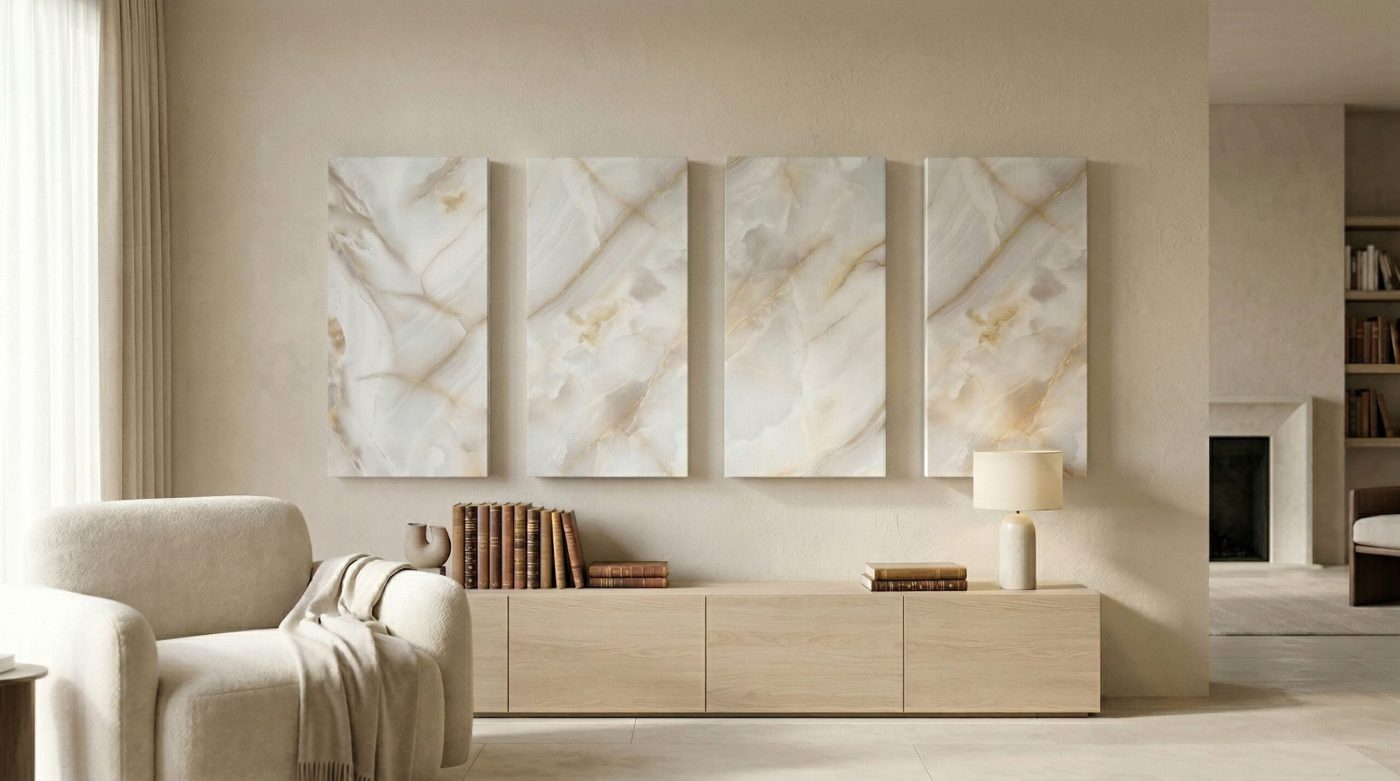 White Stone in a bright, minimalist interior