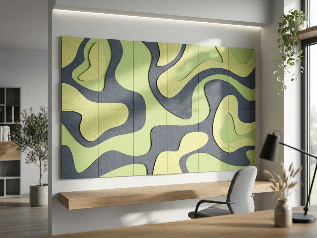 A single Topo 3D panel as a decorative accent