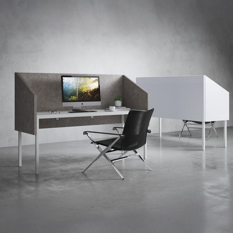 Pro.Felt D.2 shielding a workstation from three sides