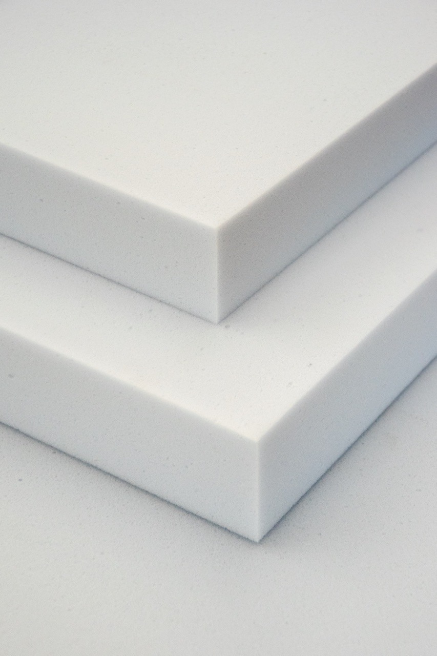 Basotect foam panels — small openings and irregularities visible on the surface are a natural feature of the material